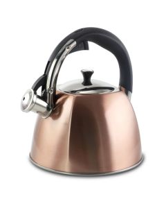 Mr Coffee Belgrove 2.5 Quart Whistling Tea Kettle in Copper
