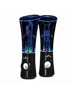 beFree Sound Multimedia Sound Reactive Color Changing LED and Dancing Water Bluetooth Computer Speakers