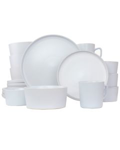 Elama Luxmatte White 20 Piece Dinnerware Set