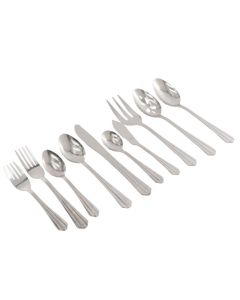 Gibson Taquan 45 Piece Stainless Steel Flatware Set in Silver