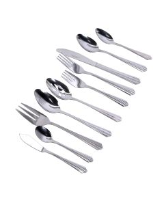 Gibson Home Classic Canberra 45 Piece Stainless Steel Flatware Set