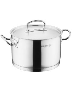 Korkmaz Proline Professional Series 6.2 Liter Stainless Steel Casserole with Lid in Silver