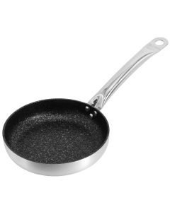 Korkmaz Gastro 12 Inch Proline Professional Series Tava and Frypan in Brushed Silver