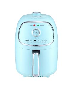 Brentwood AF-202BL 2 Quart Small Electric Air Fryer Blue with Timer and Temp Control