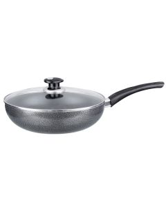 Brentwood Wok W/ Lid Aluminum Non-Stick 10