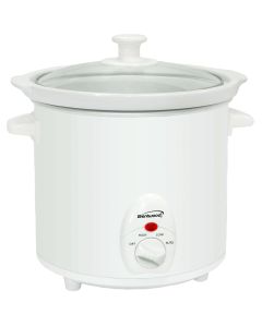 Brentwood 3 Quart Slow Cooker in White