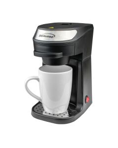 Brentwood Single Serve Coffee Maker in Black with Mug